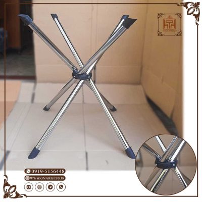 قیمت پایه میز تاشو فلزی آبکرم استیل طرح خورشیدی