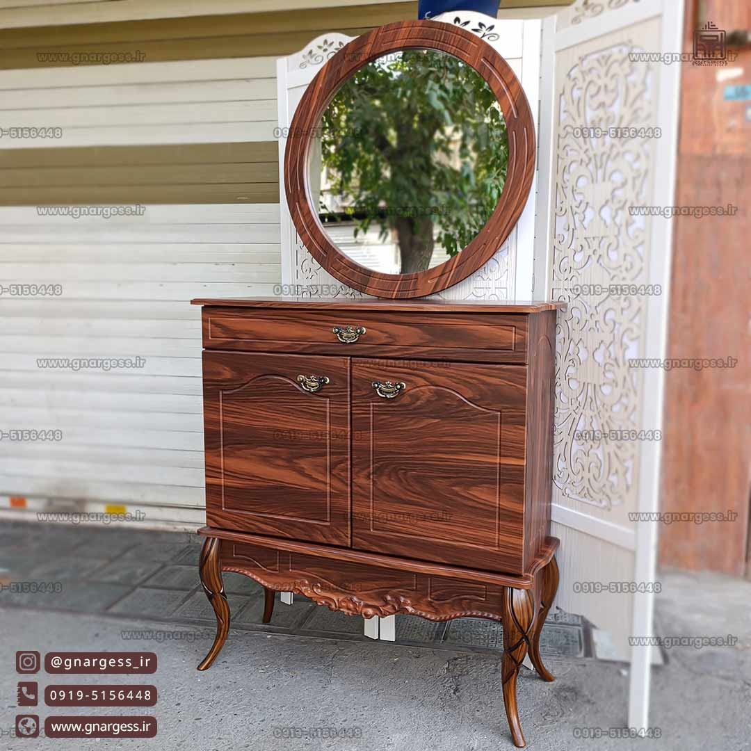 کنسول جاکفشی آینه دار طرح پیچک