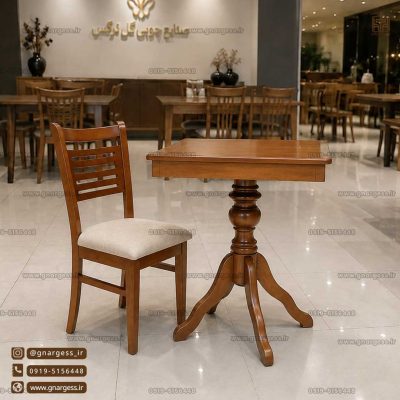فروش صندلی چوبی آبشاری میز ناهارخوری